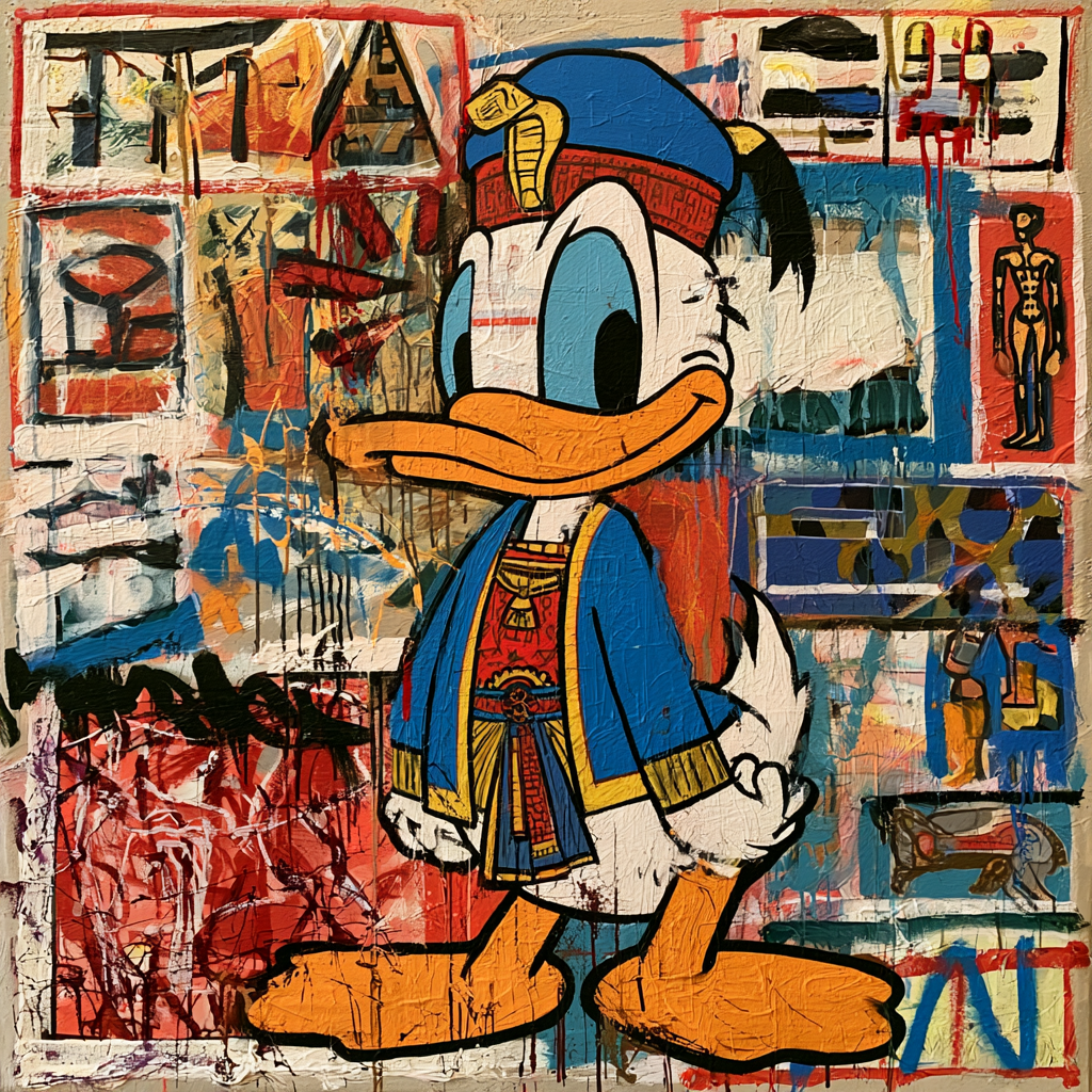 Duck God - Acrylic on Canvas 100x100cm