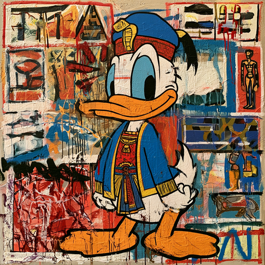 Duck God - Acrylic on Canvas 100x100cm
