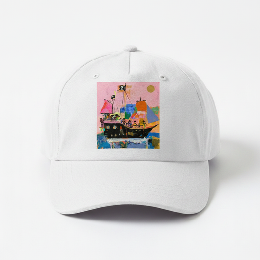 Pink Horizon — white cap mockup