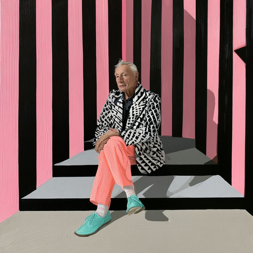 The Dandy — Original Acrylic by Eva Halamaki
