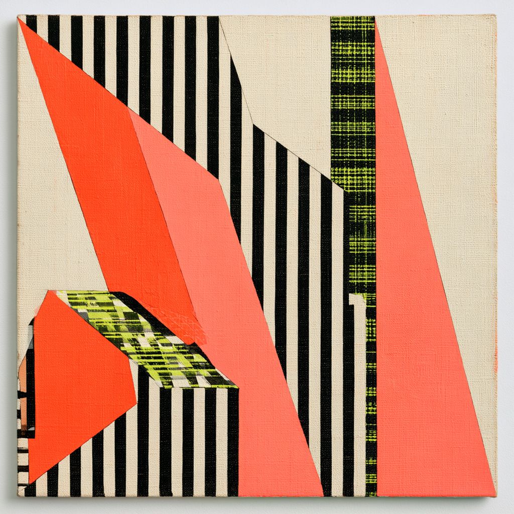 Diagonal Frequency — Original Acrylic by Eva Halamaki